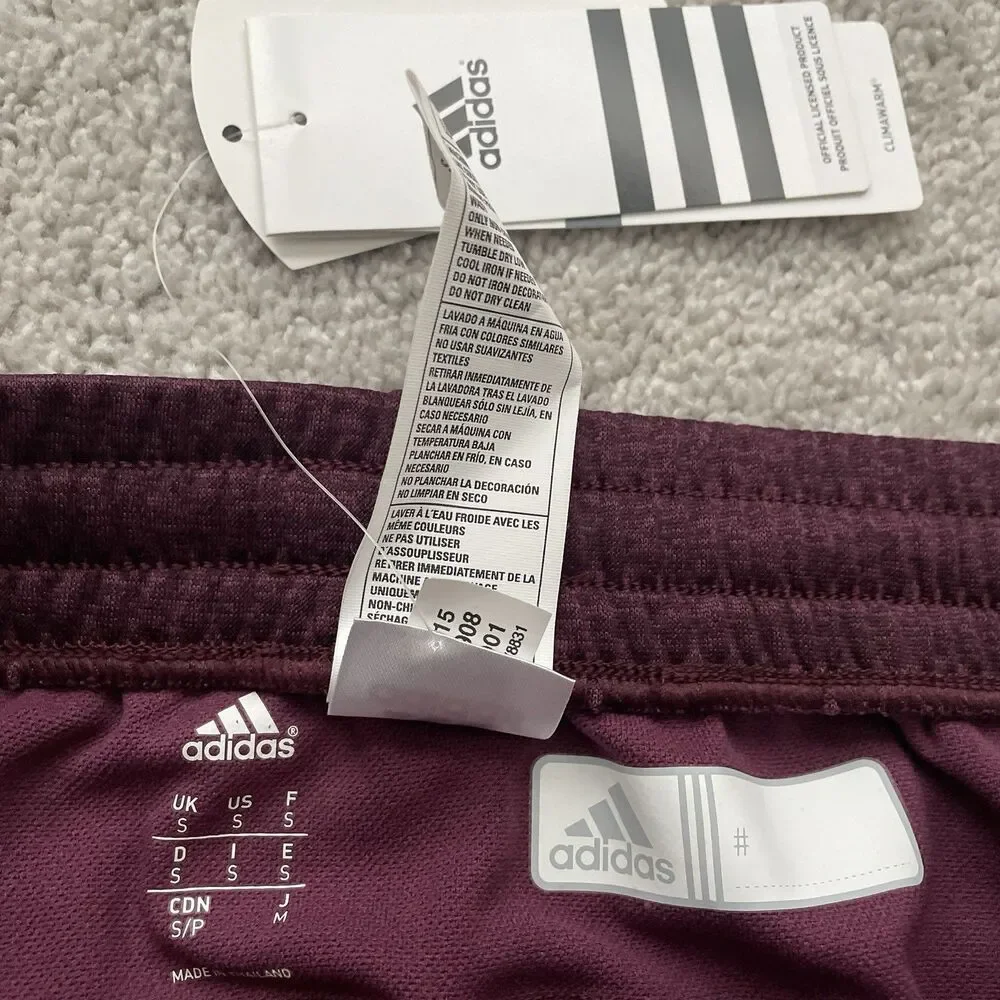 New Adidas Texas A&M Aggies Sweatpants Tapered Men's Small Maroon AV1908